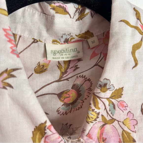 🌸 SPARTINA 449 Floral Ramie Button-Down Top 🌸 - Picture 6 of 9
